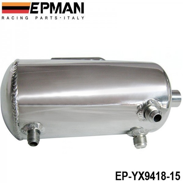 Epman Universal Polished Alloy Aluminum L Fuel Surge Tank An Fittings Mirror Polished Ep